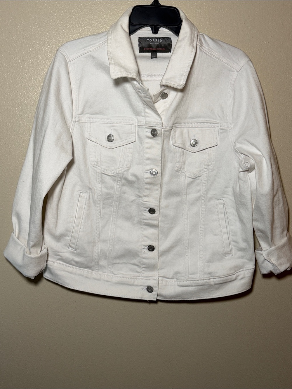 torrid White Denim Jacket - Classic Trucker Style